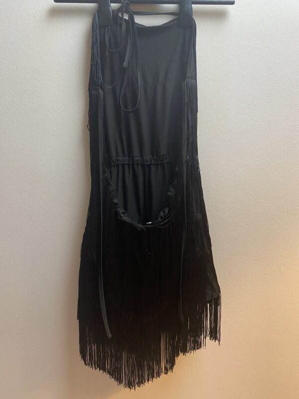 Μαύρο Μίνι Φόρεμα με Κρόσια_