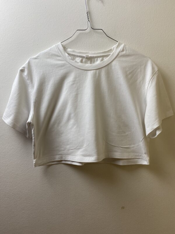 Λευκό Crop T-shirt