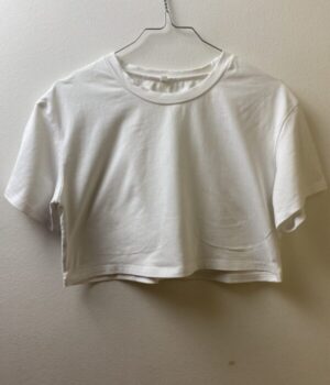 Λευκό Crop T-shirt