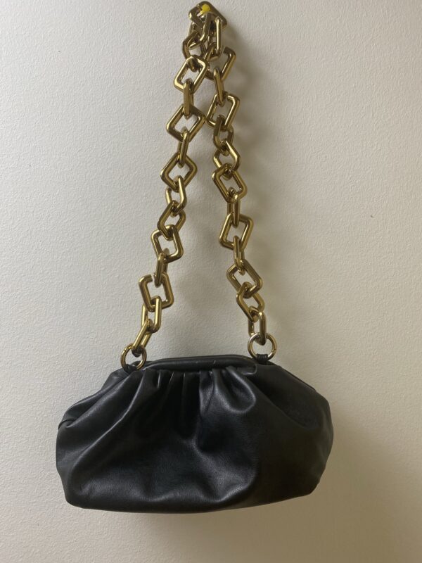 Μαύρο Clutch Bag με Chunky Chain Μεταχειρισμένο