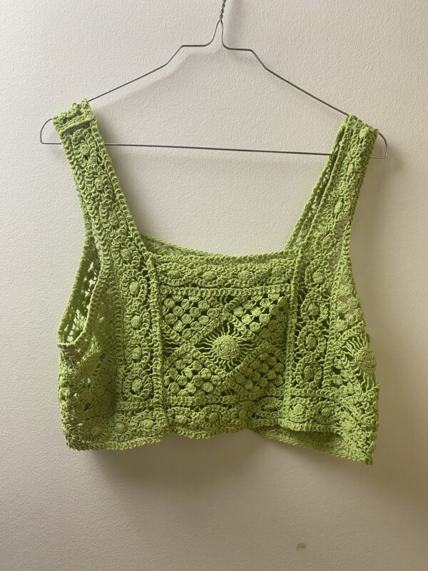 Πράσινο Crochet Top Μεταχειρισμένο