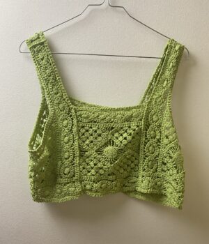 Πράσινο Crochet Top Μεταχειρισμένο