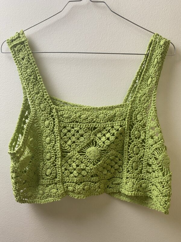 Πράσινο Crochet Top Μεταχειρισμένο
